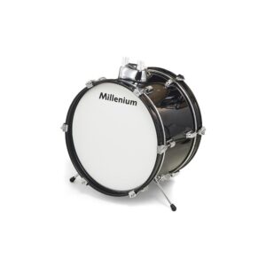 תוף בס 16×10 אינץ׳ Millenium לערכת הילדים Focus Junior – שחור, 6 ברגי מתיחה בכל צד (יבוא בלעדי)