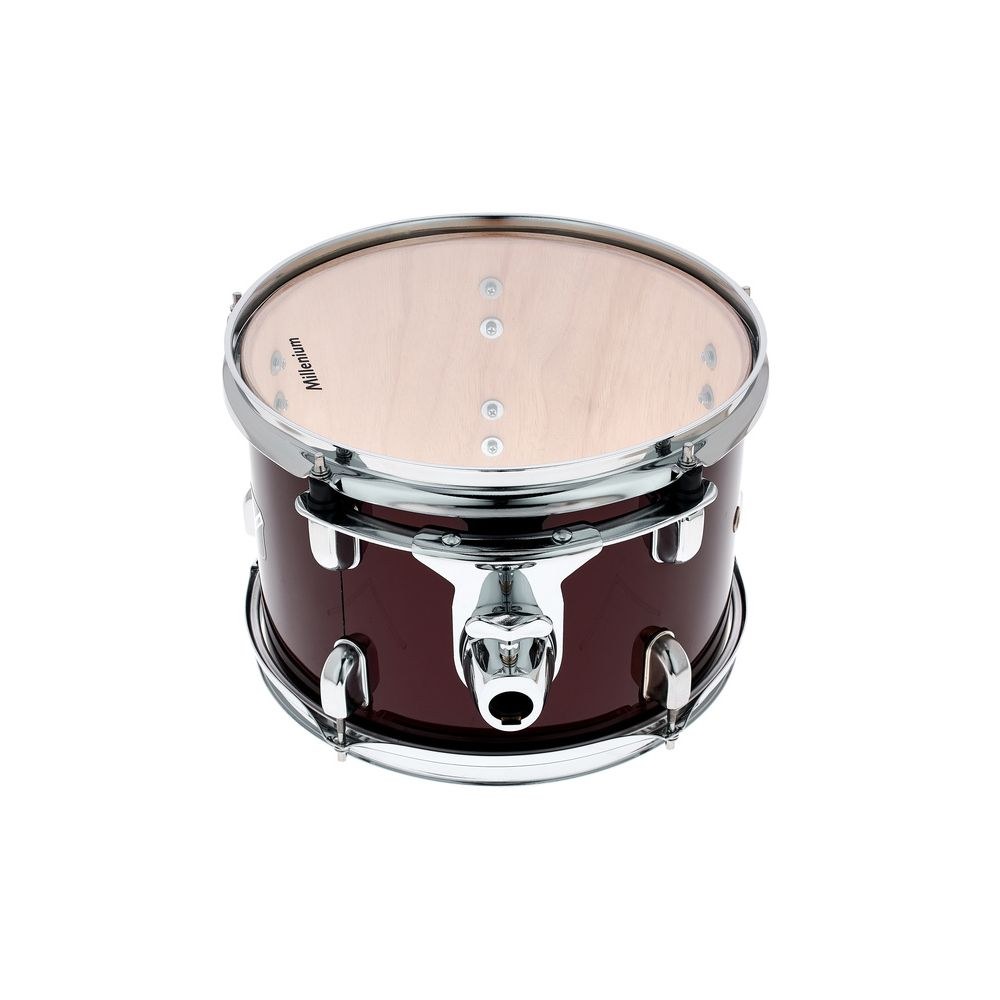 טם-טם 12×8 אינץ׳ Millenium מסדרת Focus – אדום, חומרה כרום, להרחבה או להחלפה (יבוא בלעדי) 2 הטם 12 אינץ׳ האדום של Focus – טם-טם, תמונה 2