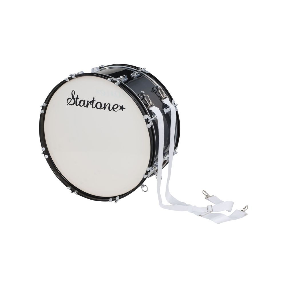 תוף בס למצעד ולאוהדים Startone 22×10 אינץ׳ – גוף עץ שחור, חישוקים שחורים, כולל מקבות ורצועה (יבוא בלעדי) 1 תוף בס למצעד ולאוהדים Startone 22×10 אינץ׳ – גוף עץ שחור, חישוקים שחורים, כולל מקבות ורצועה