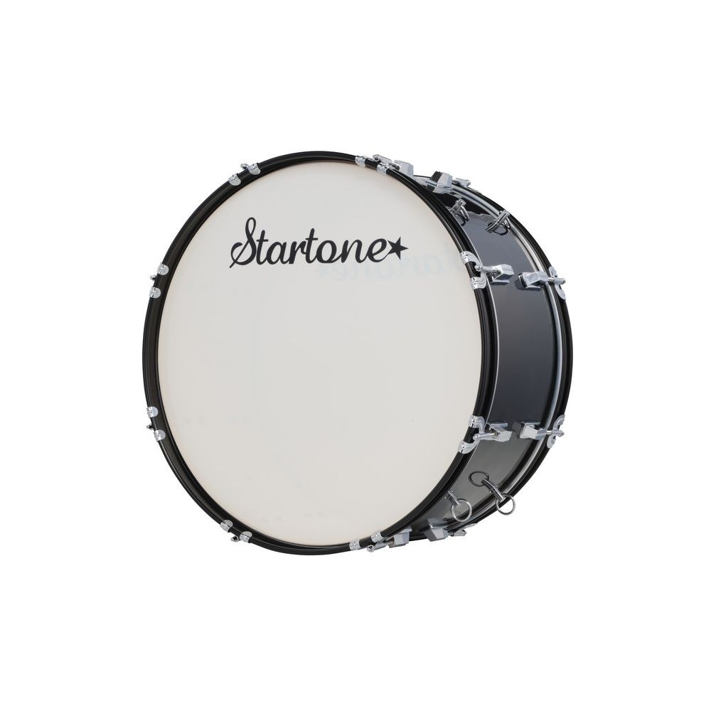 תוף בס למצעד ולאוהדים Startone 22×10 אינץ׳ – גוף עץ שחור, חישוקים שחורים, כולל מקבות ורצועה (יבוא בלעדי) 5 תוף האוהדים השחור – תוף בס צעדה, תמונה 5