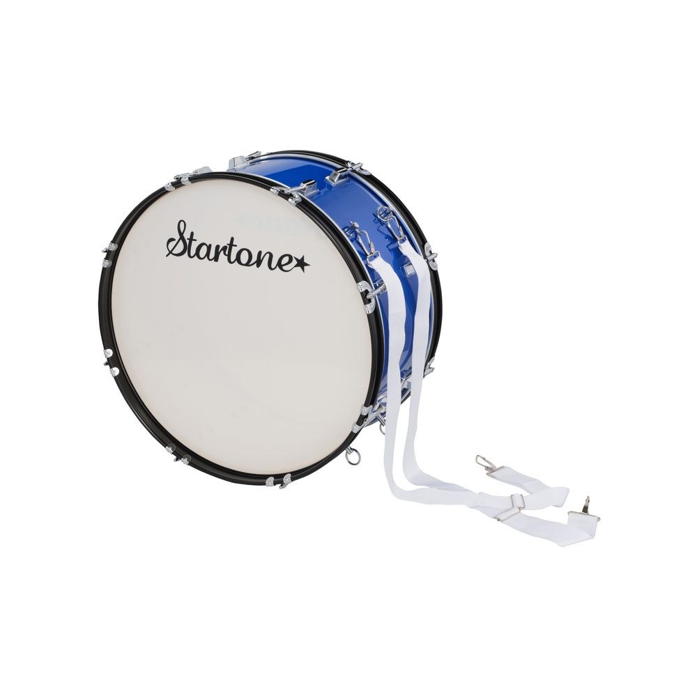 תוף בס למצעד ולאוהדים Startone 22×10 אינץ׳ – גוף עץ כחול, חישוקים שחורים, כולל מקבות ורצועה (יבוא בלעדי) 1 תוף בס למצעד ולאוהדים Startone 22×10 אינץ׳ – גוף עץ כחול, חישוקים שחורים, כולל מקבות ורצועה