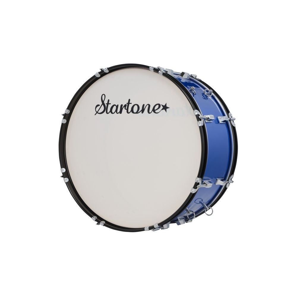 תוף בס למצעד ולאוהדים Startone 22×10 אינץ׳ – גוף עץ כחול, חישוקים שחורים, כולל מקבות ורצועה (יבוא בלעדי) 5 תוף האוהדים הכחול – תוף בס צעדה, תמונה 5