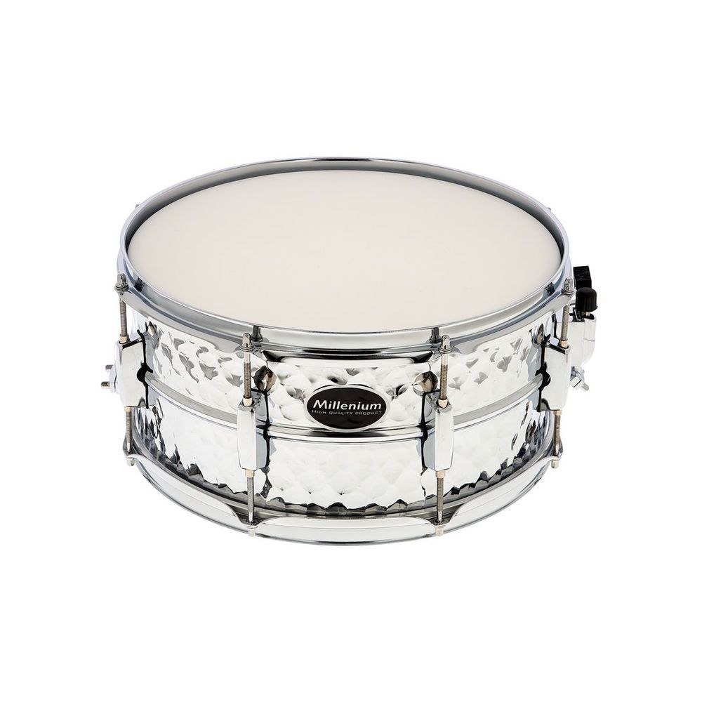 תוף סנר פלדה מרוקעת Millenium 14×6.5 אינץ׳ – צליל חם, חישוקי פלדה 1.6 מ״מ, 8 ברגי מתיחה (יבוא בלעדי) 1 תוף סנר פלדה מרוקעת Millenium 14×6.5 אינץ׳ – צליל חם, חישוקי פלדה 1.6 מ״מ, 8 ברגי מתיחה