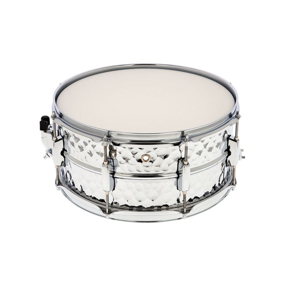 תוף סנר פלדה מרוקעת Millenium 14×6.5 אינץ׳ – צליל חם, חישוקי פלדה 1.6 מ״מ, 8 ברגי מתיחה (יבוא בלעדי) 3 הסנר מפלדה מרוקעת – תוף סנר מפלדה, תמונה 3