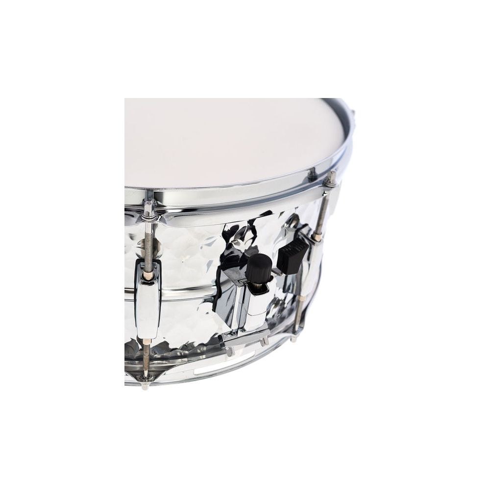 תוף סנר פלדה מרוקעת Millenium 14×6.5 אינץ׳ – צליל חם, חישוקי פלדה 1.6 מ״מ, 8 ברגי מתיחה (יבוא בלעדי) 7 הסנר מפלדה מרוקעת – תוף סנר מפלדה, תמונה 7