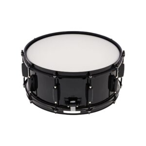 תוף סנר מפלדה Millenium בגודל 14×6 אינץ׳ – גוף פלדה שחור, חישוקי 1.6 מ״מ, 10 ברגי מתיחה (יבוא בלעדי)