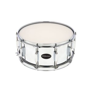 תוף סנר פלדה Millenium 14×6.5 אינץ׳ – צליל עוצמתי לרוק, חישוקי פלדה 1.6 מ״מ, 10 ברגים (יבוא בלעדי)