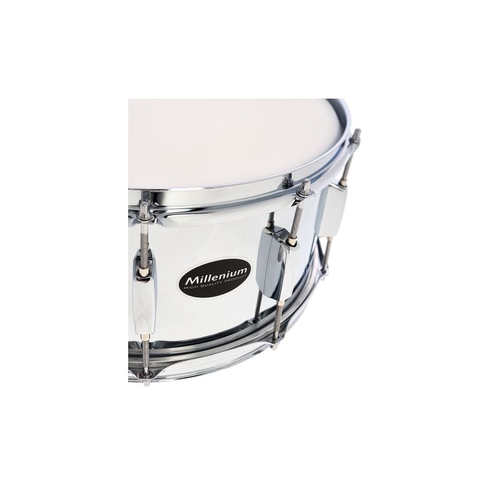 תוף סנר פלדה Millenium 14×6.5 אינץ׳ – צליל עוצמתי לרוק, חישוקי פלדה 1.6 מ״מ, 10 ברגים (יבוא בלעדי) 6 סנר הפלדה העמוק – תוף סנר, תמונה 6