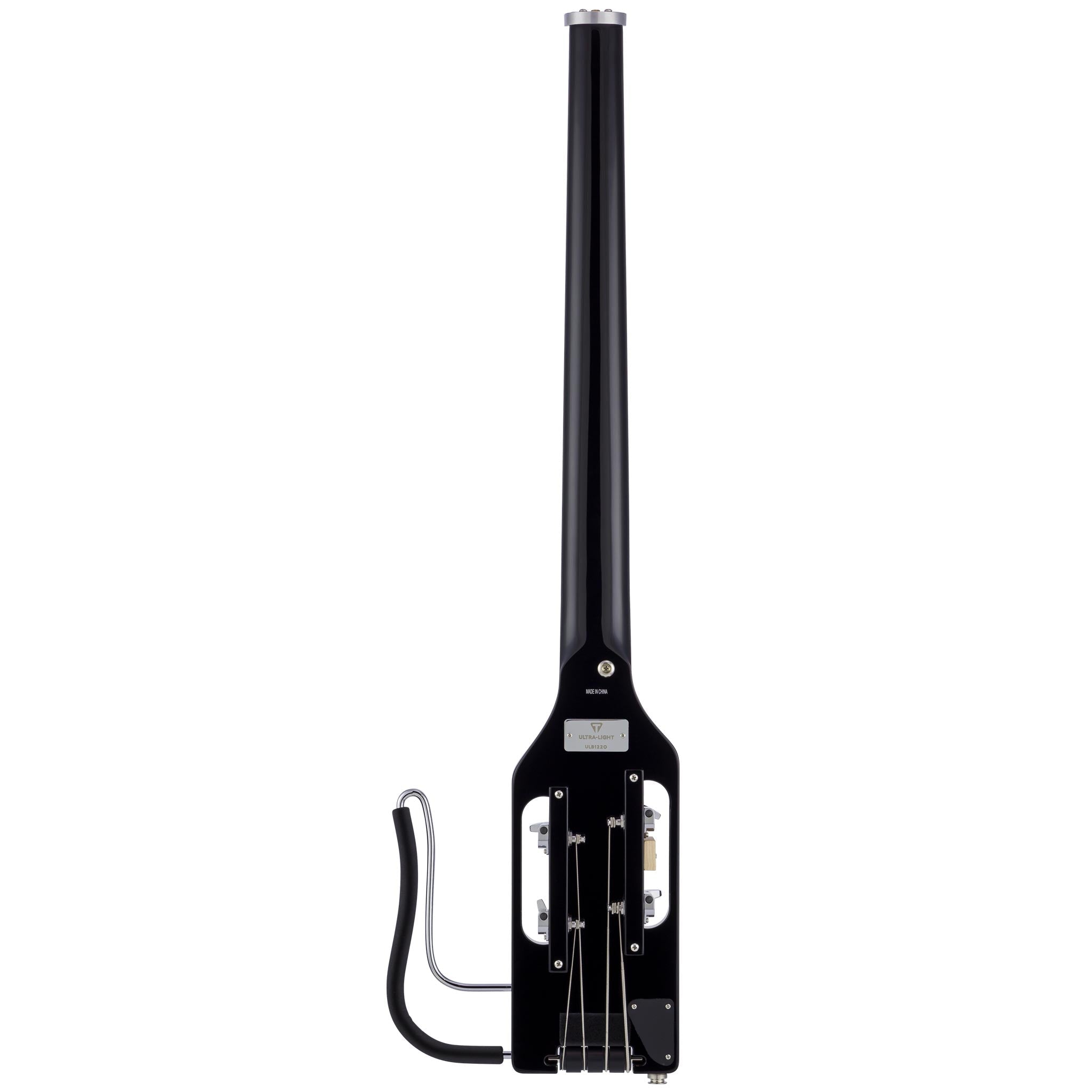 Traveler Guitar Ultra-Light Bass Gloss Black – גיטרת בס ניידת, 4 מיתרים 2 Traveler Guitar Ultra-Light Bass ULB BKGMP — מבט אחורי על הגוף והצוואר