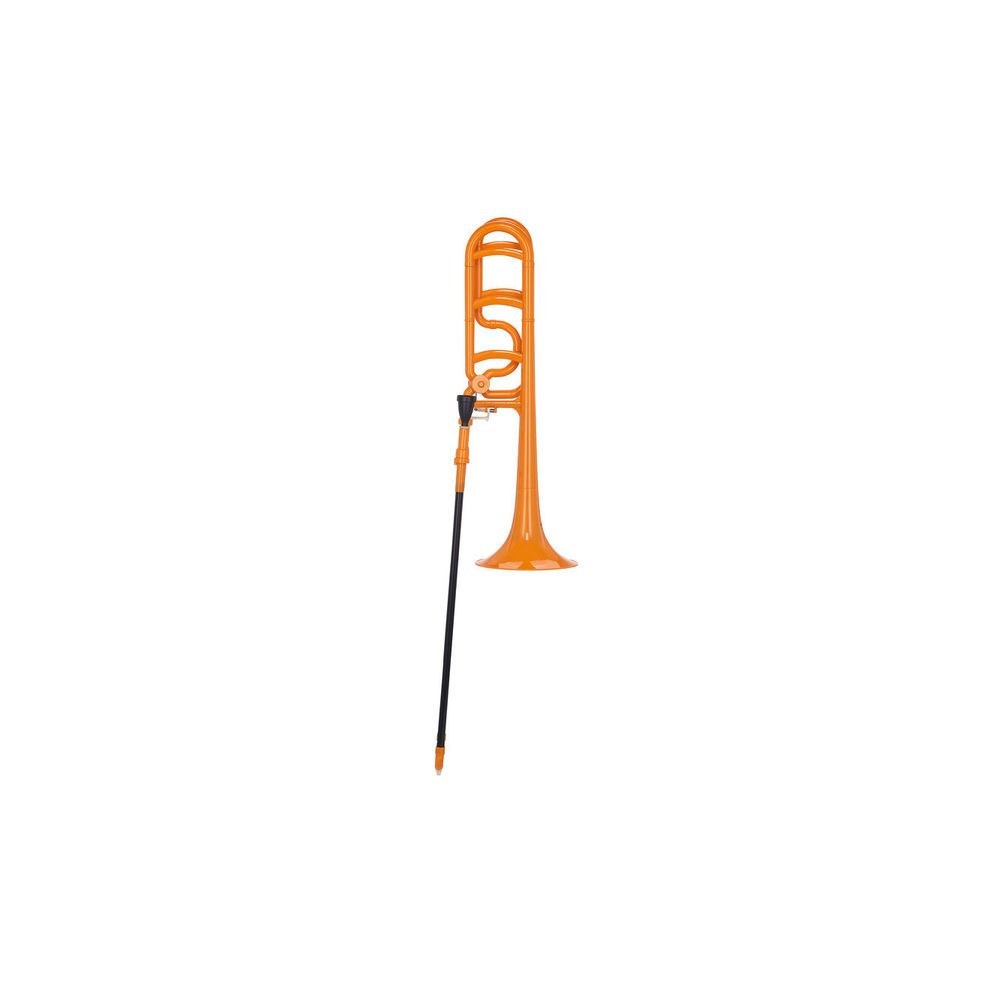 טרומבון Bb/F מפלסטיק Startone עם רוטור F – קל במיוחד 860 גרם, כולל פייה ותיק, כתום (יבוא בלעדי) 3 טרומבון הפלסטיק הכתום – טרומבון מפלסטיק, תמונה 3