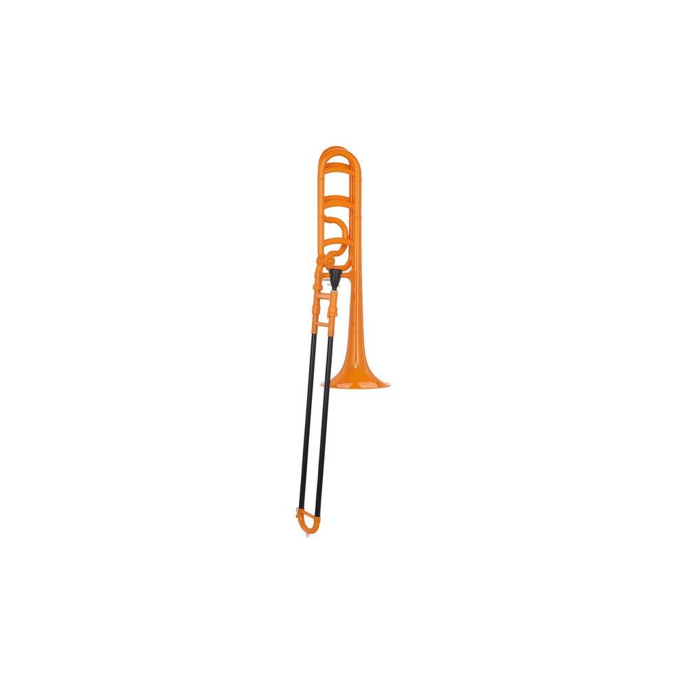 טרומבון Bb/F מפלסטיק Startone עם רוטור F – קל במיוחד 860 גרם, כולל פייה ותיק, כתום (יבוא בלעדי) 4 טרומבון הפלסטיק הכתום – טרומבון מפלסטיק, תמונה 4