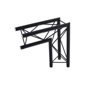 פינת טראס דקו משולש 90° Stageworx DT23B-C25 – 2 כיוונים, אנכית, שחור, כולל מחברים