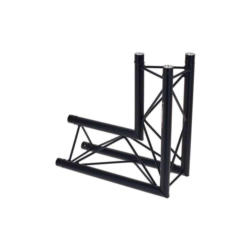 פינת טראס דקו משולש 90° Stageworx DT23B-C25 – 2 כיוונים, אנכית, שחור, כולל מחברים 2 פינת הדקו DT23B-C25 – פינת טראס דקו, תמונה 2
