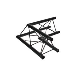 פינת טראס דקו משולש 90° אופקית Stageworx DT23B-C21 – 2 כיוונים, שחור, כולל מחברים