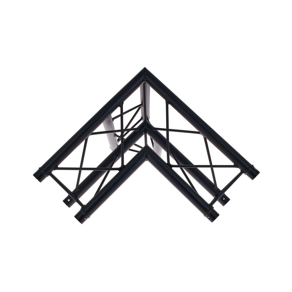 פינת טראס דקו משולש 90° Stageworx DT23B-C34 – חוד כלפי מטה, צד שמאל, שחור, כולל מחברים 4 פינת הדקו DT23B-C34 – חלק לטראס דקו, תמונה 4