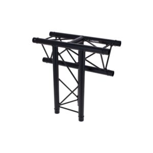 חלק T לטראס דקו משולש Stageworx DT23B-T35 – 3 כיוונים, חוד כלפי מטה, שחור, כולל מחברים