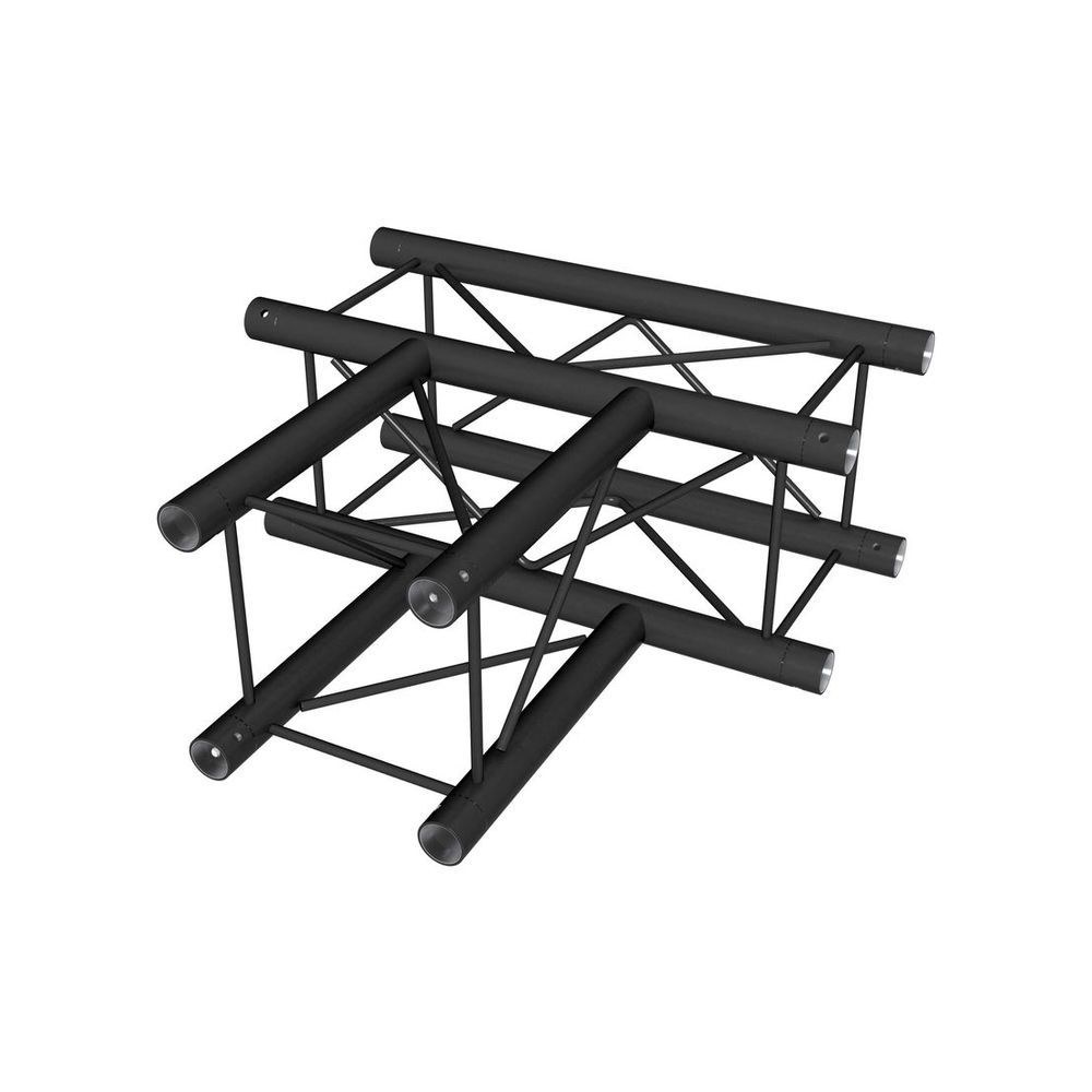 חלק T לטראס דקו מרובע Stageworx DT24B-T35 – 3 כיוונים, שחור, כולל מחברים 1 חלק T לטראס דקו מרובע Stageworx DT24B-T35 – 3 כיוונים, שחור, כולל מחברים