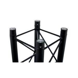 חלק T לטראס דקו מרובע Stageworx DT24B-T35 – 3 כיוונים, שחור, כולל מחברים