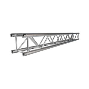 טראס מרובע 4 נקודות Stageworx באורך 3 מ׳ – אלומיניום, מרווח 29 ס״מ, תקן TÜV, כולל מחברים, כסף