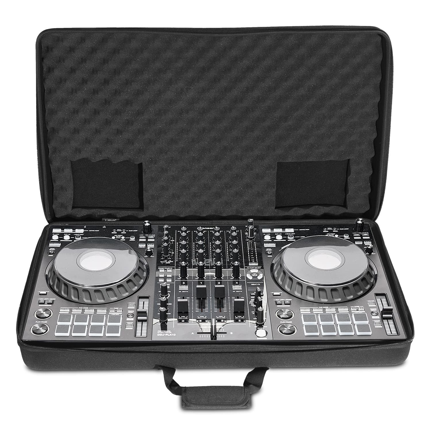 קייס קשיח UDG Creator ל-DDJ-FLX10 ו-DDJ-GRV6 – רצועת כתף ומקום לספק ולכבלים 1 קייס EVA קשיח לקונטרולר UDG Creator DDJ-FLX10 Hardcase