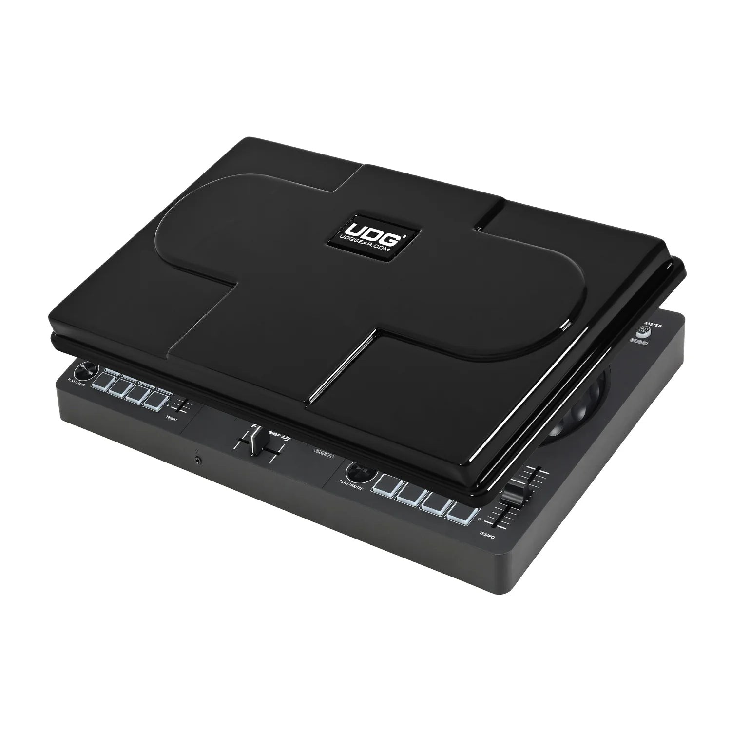 כיסוי מגן UDG ל-DDJ-FLX4 – ABS שחור מבריק, הגנה מאבק, נוזלים ומכות 1 כיסוי מגן לקונטרולר DJ UDG Ultimate Pioneer DJ DDJ-FLX4 Equipment Cover Black