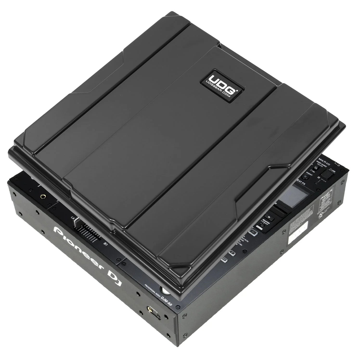 כיסוי מגן UDG ל-DJM-A9 – ABS שחור מבריק, הגנה מאבק, נוזלים ומכות 1 כיסוי מגן למיקסר DJ UDG Ultimate Pioneer DJ DJM-A9 Equipment Cover Black
