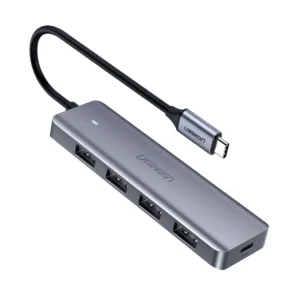 מתאם USB-C ל-4 יציאות USB 3.0 UGREEN CM219 – העברת נתונים עד 5Gbps ותאימות ל-Thunderbolt 3