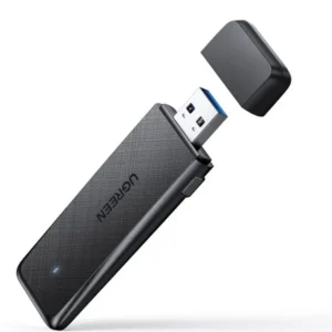 כרטיס רשת אלחוטי USB חיצוני UGREEN CM492 – Wi-Fi דו-תדרי 2.4GHz ו-5GHz, תואם Windows, macOS ולינוקס