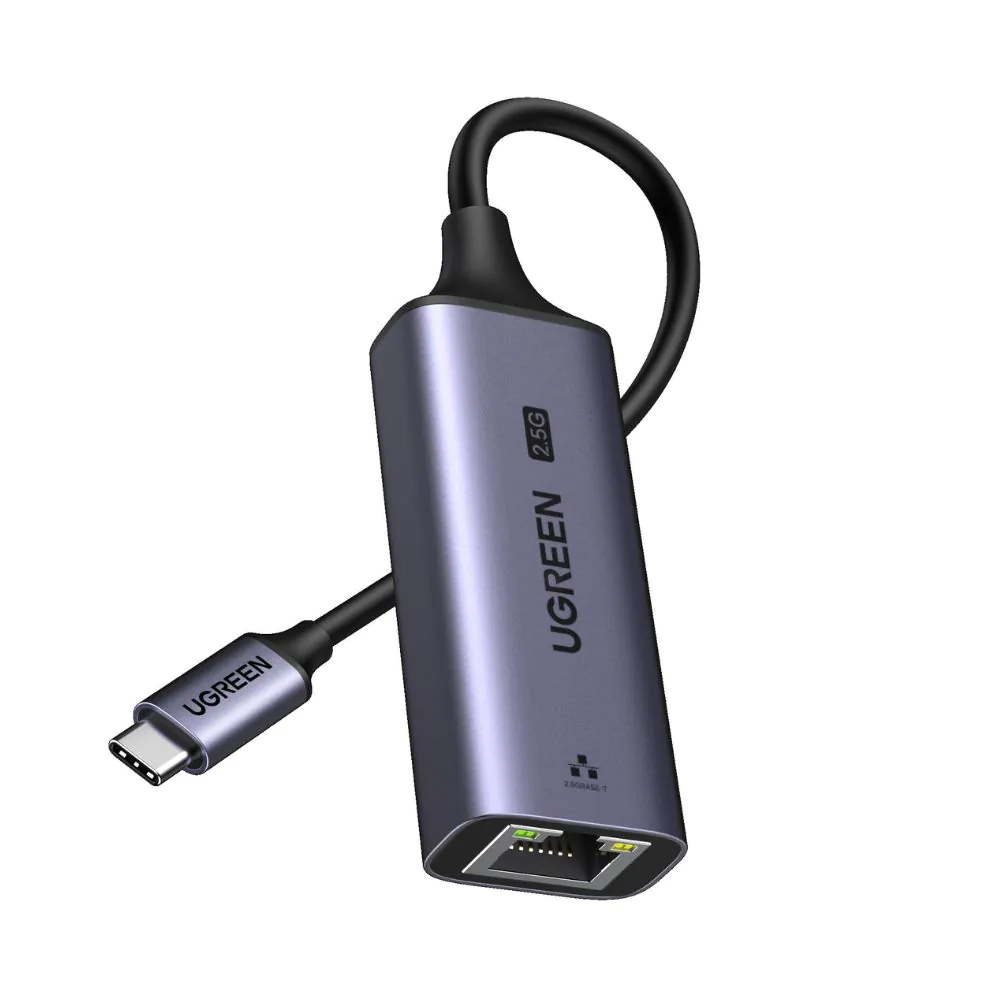 מתאם רשת UGREEN CM648 מ-USB-C ל-Ethernet RJ45 – מהירות עד 2.5Gbps, שבב Realtek וגוף אלומיניום 1 UGREEN CM648 מתאם רשת USB-C ל-Ethernet