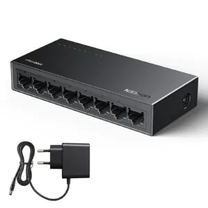 מתג רשת UGREEN CM834 עם 8 פורטים Gigabit – Plug & Play ללא הגדרות, 10/100/1000Mbps בכל פורט