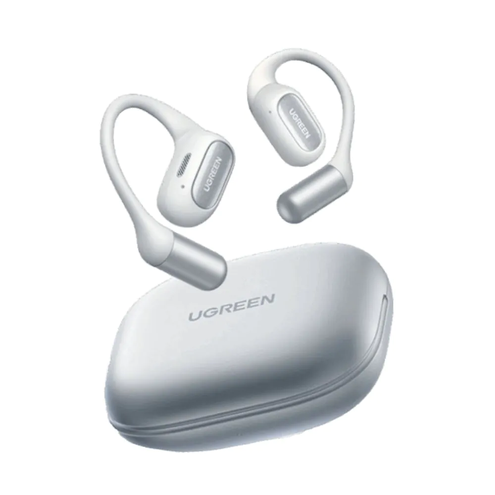 אוזניות ספורט Open-Ear אלחוטיות UGREEN FitBuds WS213 – דרייברים 18 מ״מ, עד 28 שעות ו-8.7 גרם לאוזנייה 1 UGREEN FitBuds WS213 אוזניות ספורט Open-Ear