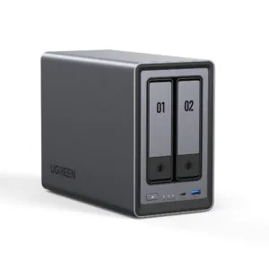 שרת אחסון NAS עם 2 תושבות UGREEN NASync DXP2800 – מעבד Intel N100, זיכרון DDR5 וחיבור 2.5GbE