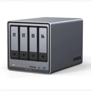 שרת אחסון NAS עם 4 תושבות UGREEN NASync DXP4800 Plus – עד 136TB, חיבור 10GbE ומעבד Intel