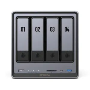 שרת אחסון NAS עם 4 תושבות UGREEN NASync DXP4800 Plus – עד 136TB, חיבור 10GbE ומעבד Intel