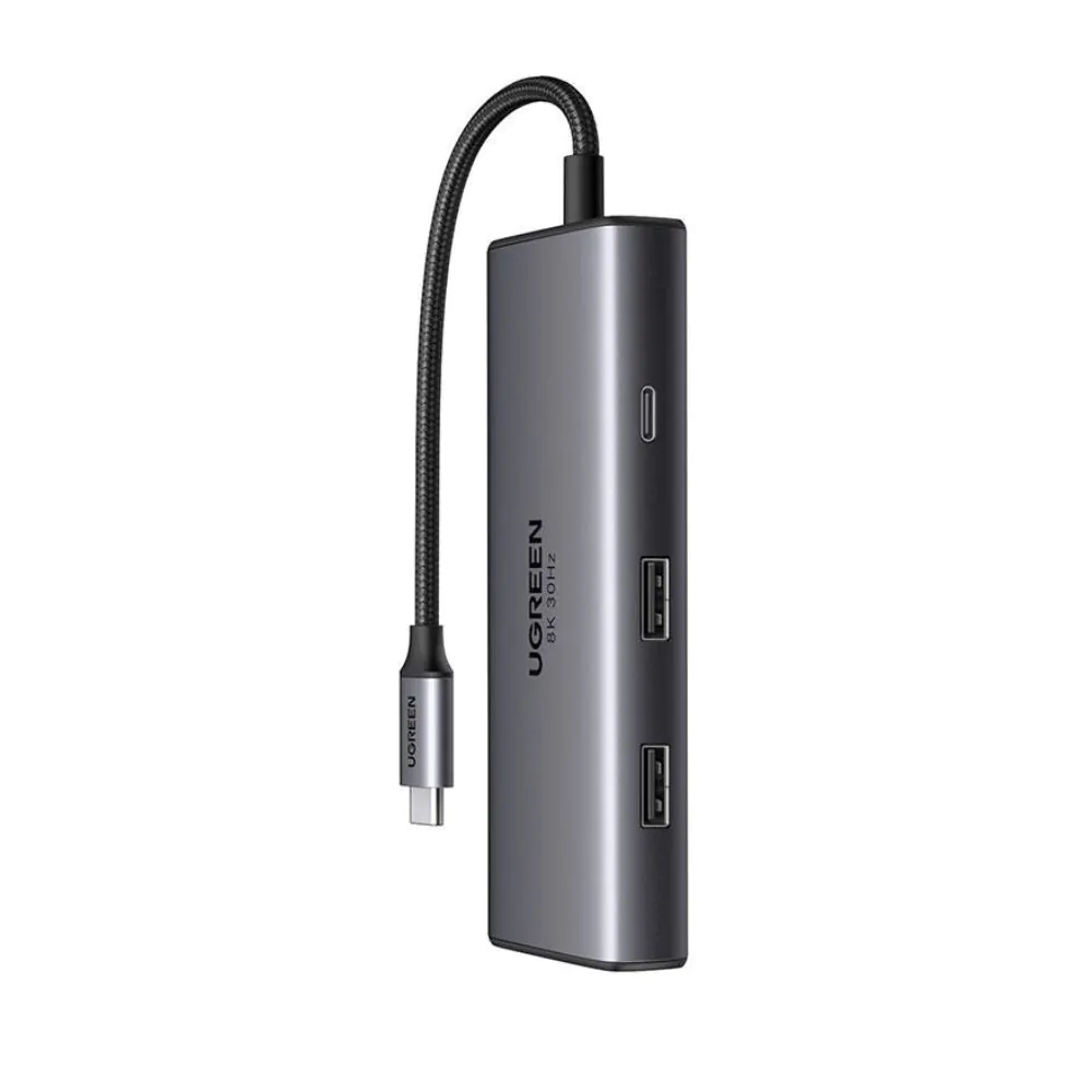 תחנת עגינה UGREEN Revodok 206 6 ב-1 – שני מסכי HDMI, תמיכה ב-8K@30Hz וטעינת PD עד 100W 3 UGREEN Revodok 206 תחנת עגינה 6 ב-1 3