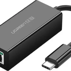 מתאם רשת UGREEN US236 מ-USB-C ל-Ethernet RJ45 – מהירות Gigabit עד 1000Mbps, התקנה קלה