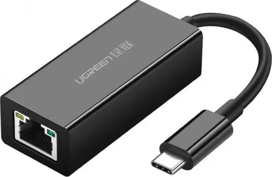 מתאם רשת UGREEN US236 מ-USB-C ל-Ethernet RJ45 – מהירות Gigabit עד 1000Mbps, התקנה קלה 1 UGREEN US236 מתאם USB-C ל-Ethernet