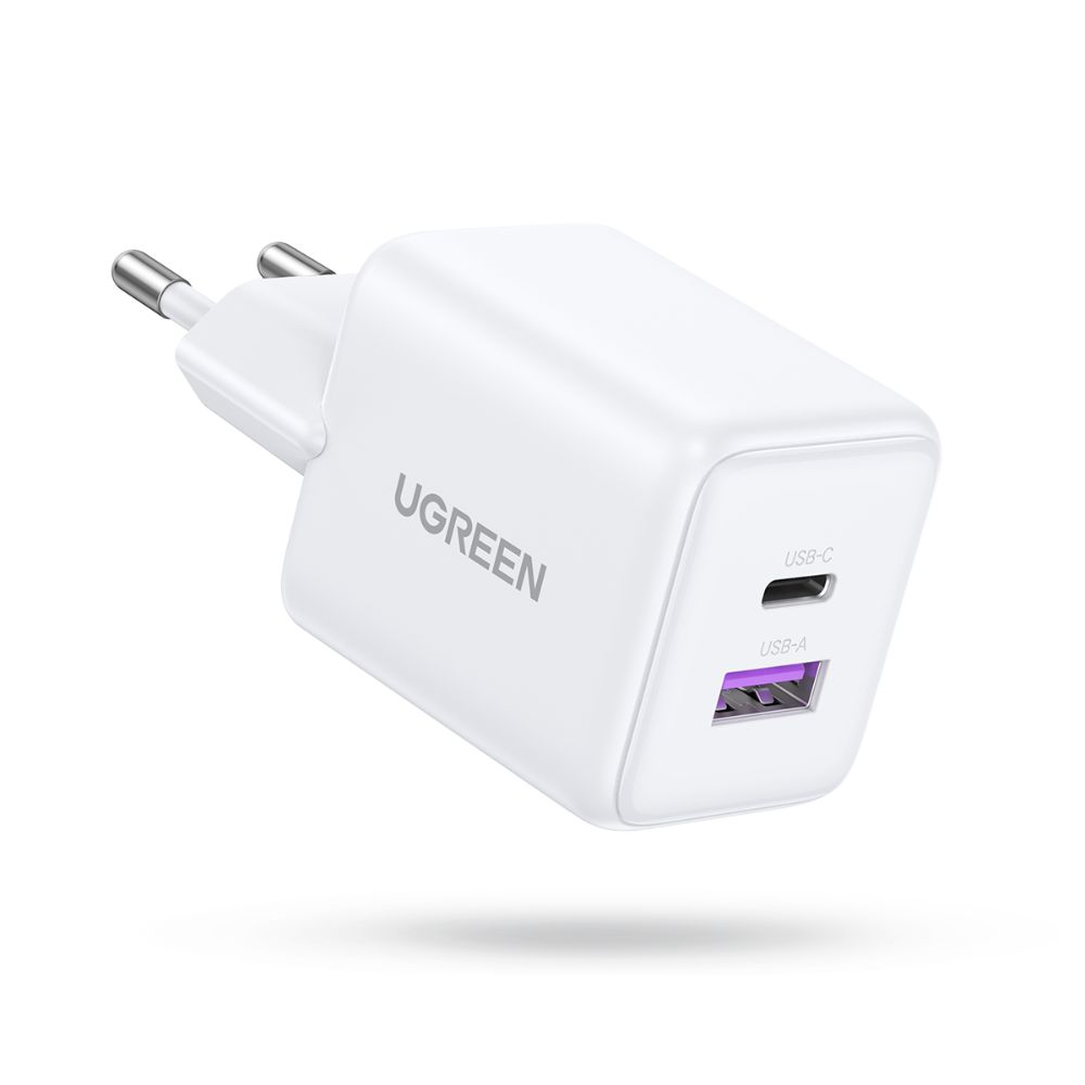מטען קיר UGREEN X516 30W בטכנולוגיית GaN עם 2 יציאות – USB-C עד 30W ו-USB-A עד 22.5W 3 UGREEN X516 מטען GaN 30W עם 2 יציאות 3