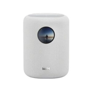 רמקול חכם WiiM Sound לבן – 100W שיא, מסך מגע 1.8 אינץ’ ו-Wi-Fi 6E