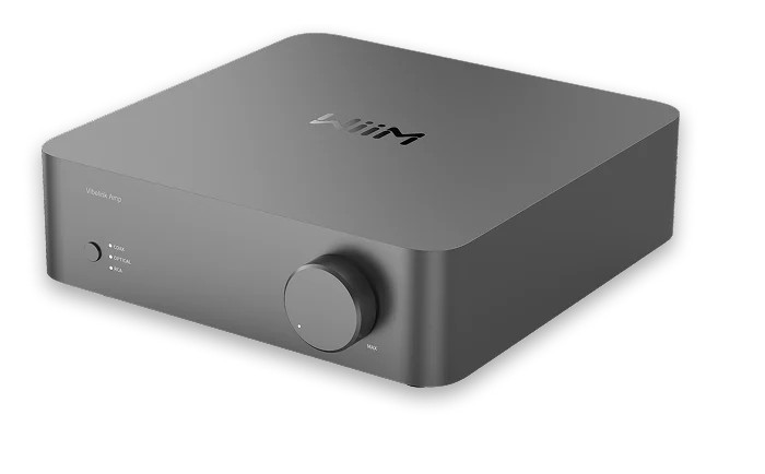 מגבר סטריאו WiiM Vibelink Amp – 100W לערוץ, DAC ESS וכניסות דיגיטליות 1 מגבר סטריאו WiiM Vibelink Amp