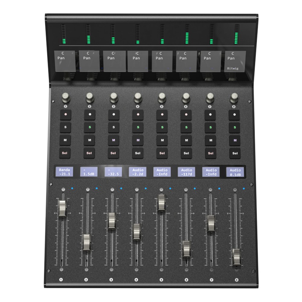 יחידת הרחבה iCON V1-X למשטח V1-M – 8 פיידרים ממונעים ותצוגות TFT 3 יחידת הרחבה iCON V1-X עם 8 פיידרים ממונעים – תמונה 3