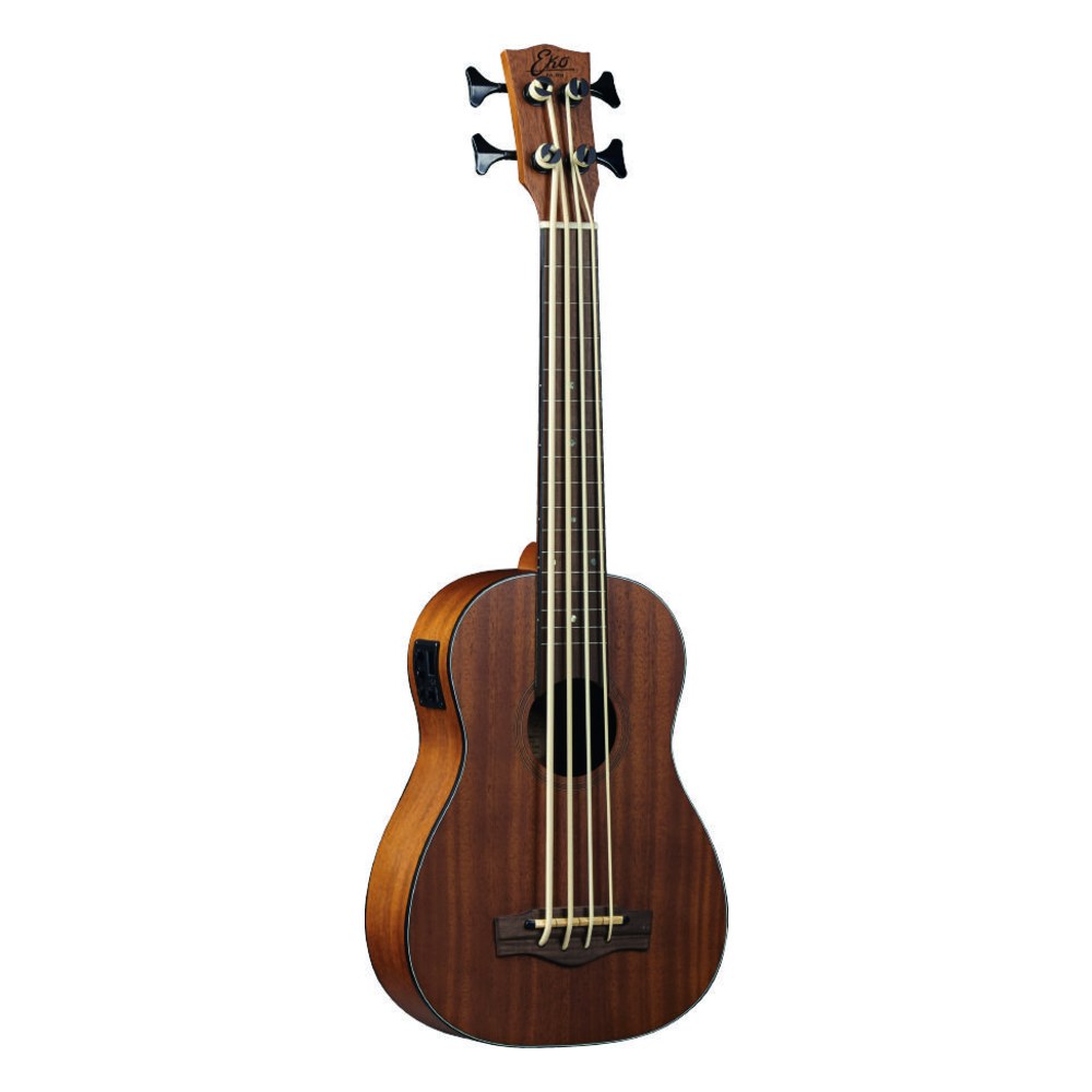 יוקלילי בס מוגבר EKO Uku Duo Ukubass EQ Natural – סקאלה 510 מ״מ עם תיק מרופד 1 יוקלילי בס מוגבר EKO Uku Duo Ukubass EQ בגימור Satin טבעי