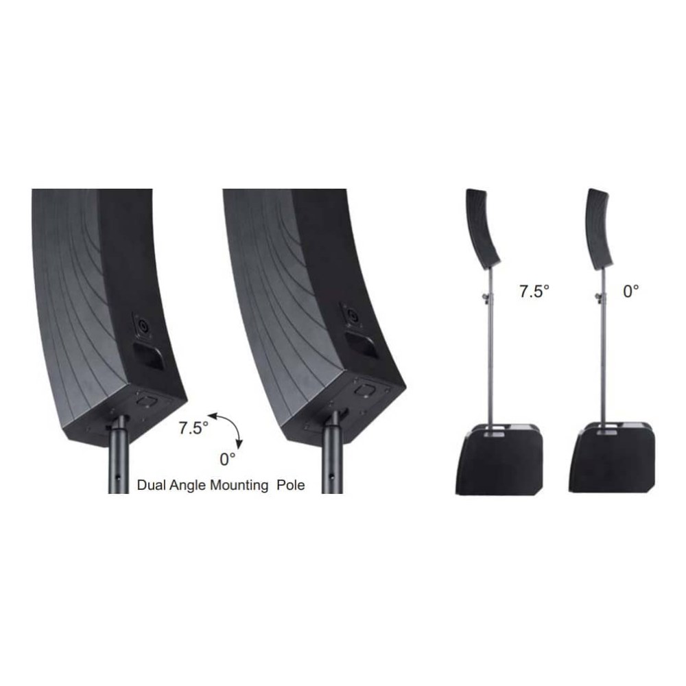 זוג מערכות הגברה Polman Alligator 1500 – ליין ארי 3000W עם 2 סאבים, 4 טופים וסטנדים 4 זוג מערכות הגברה Polman Alligator 1500 עם סאבים, טופים וסטנדים – תמונה 4