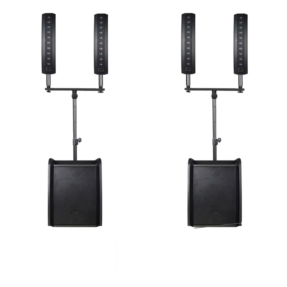 זוג מערכות הגברה Polman Alligator 1500 – ליין ארי 3000W עם 2 סאבים, 4 טופים וסטנדים 1 זוג מערכות הגברה Polman Alligator 1500 עם סאבים, טופים וסטנדים