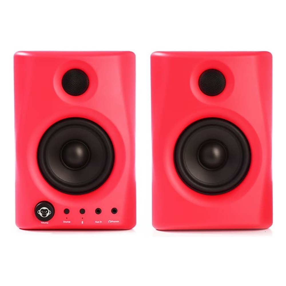 זוג מוניטורים Monkey Banana Gibbon AIR BT אדום – Bluetooth, כניסת AUX ו-EQ מובנה 3 זוג מוניטורים Monkey Banana Gibbon AIR BT אדומים – תמונה 3