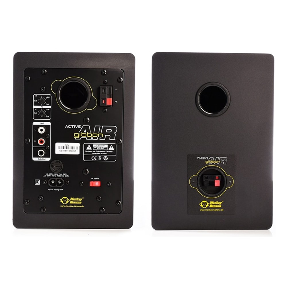 זוג מוניטורים Monkey Banana Gibbon AIR BT שחור – וופר 4 אינץ׳ ותגובה 60Hz–22kHz 2 זוג מוניטורים Monkey Banana Gibbon AIR BT שחורים – תמונה 2