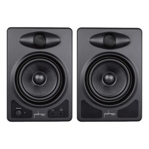 זוג מוניטורים אולפניים Polman A5 – 4.5 אינץ׳, 50W עם Bluetooth ו-EQ לחדר