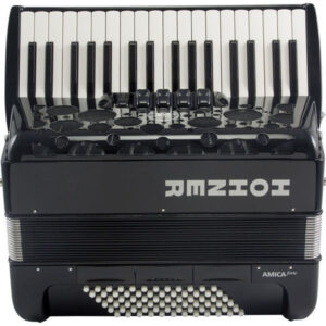 אקורדיון Hohner Amica Forte III 72 בסים – 34 קלידים, Silent Key, תיק ורצועות