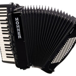 אקורדיון Hohner Amica Forte IV 96 בסים – 37 קלידים, 4 שורות, 11 רגיסטרים, תיק ורצועות