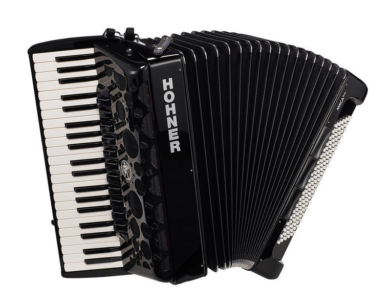 אקורדיון Hohner Amica Forte IV 120 בסים – 4 שורות לשוניות, טווח דינמי רחב, תיק ורצועות 1 אקורדיון Hohner Amica Forte IV 120